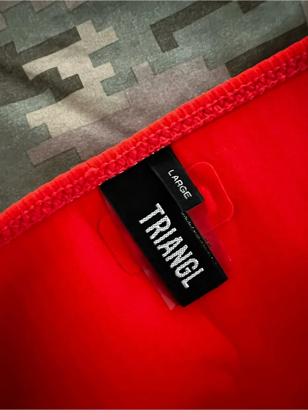 triangl swimwear Ribbed Bright Red Bikini Piece